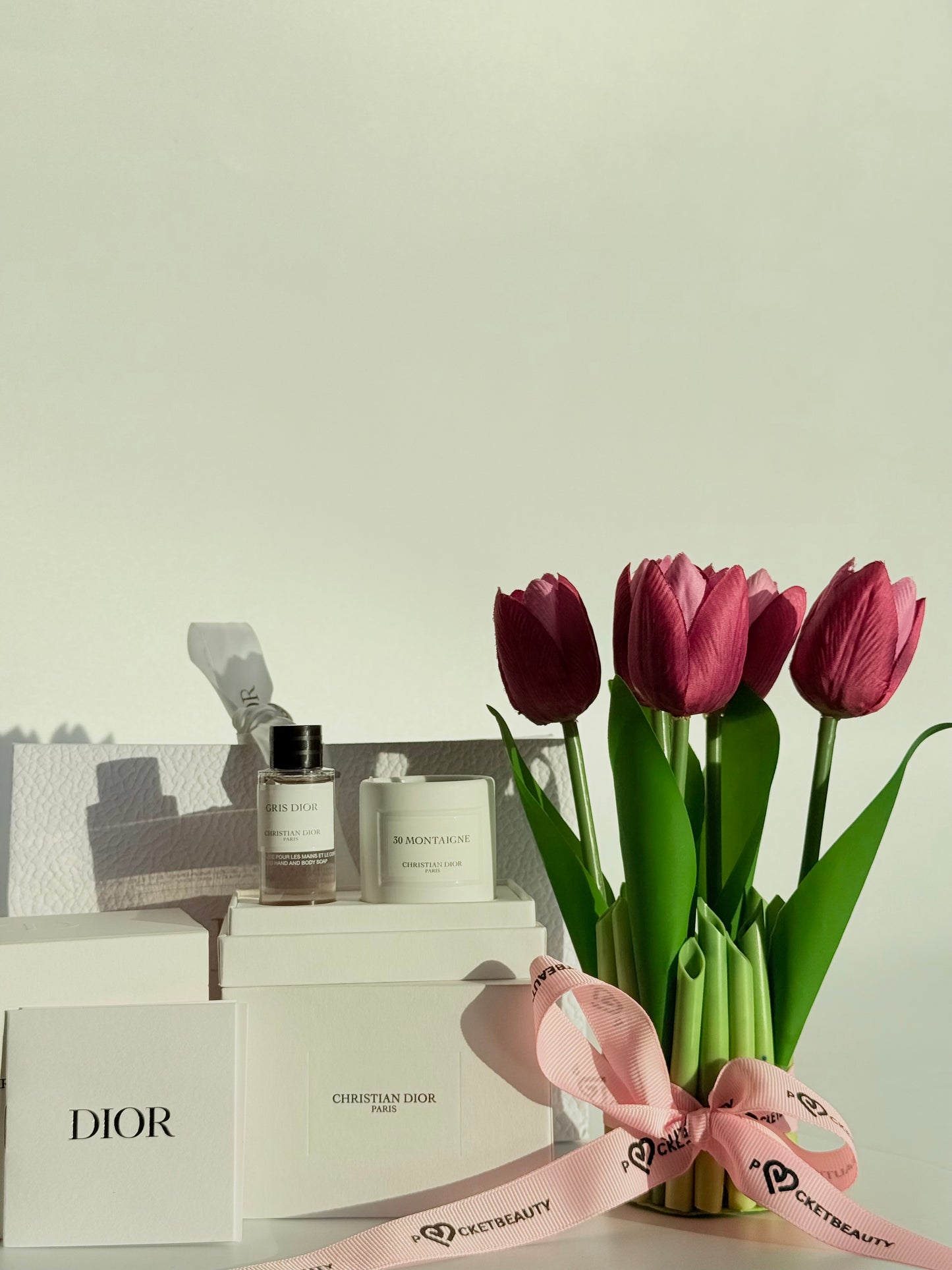 Dior candle shower gel set