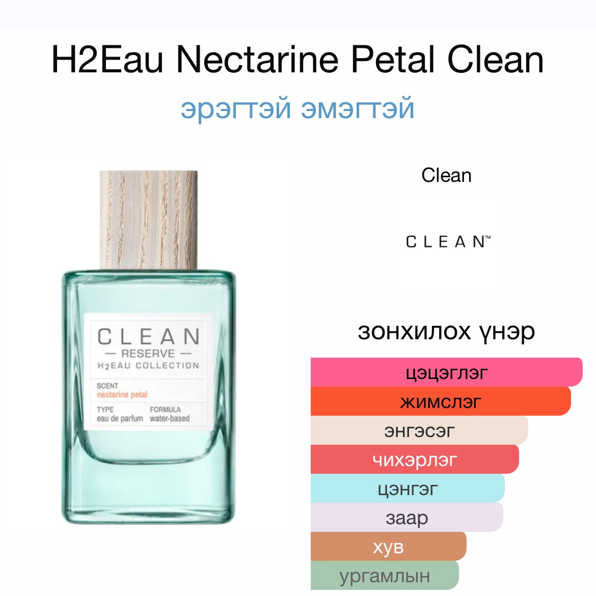 Clean Nectarine Petal 3ml Roller