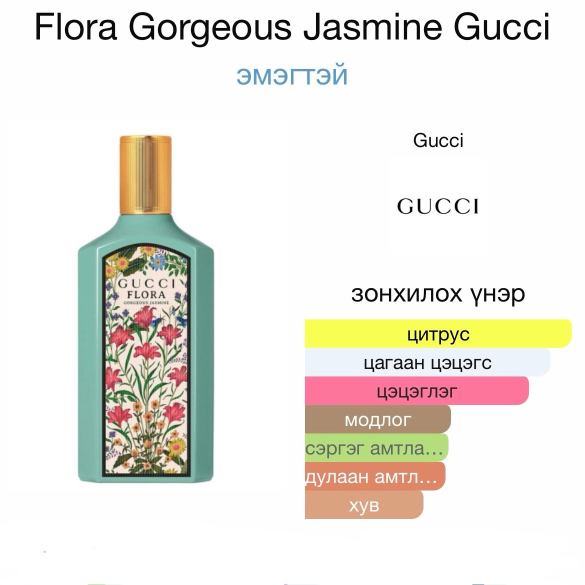 Gucci Flora Gorgeous Jasmine 5ml