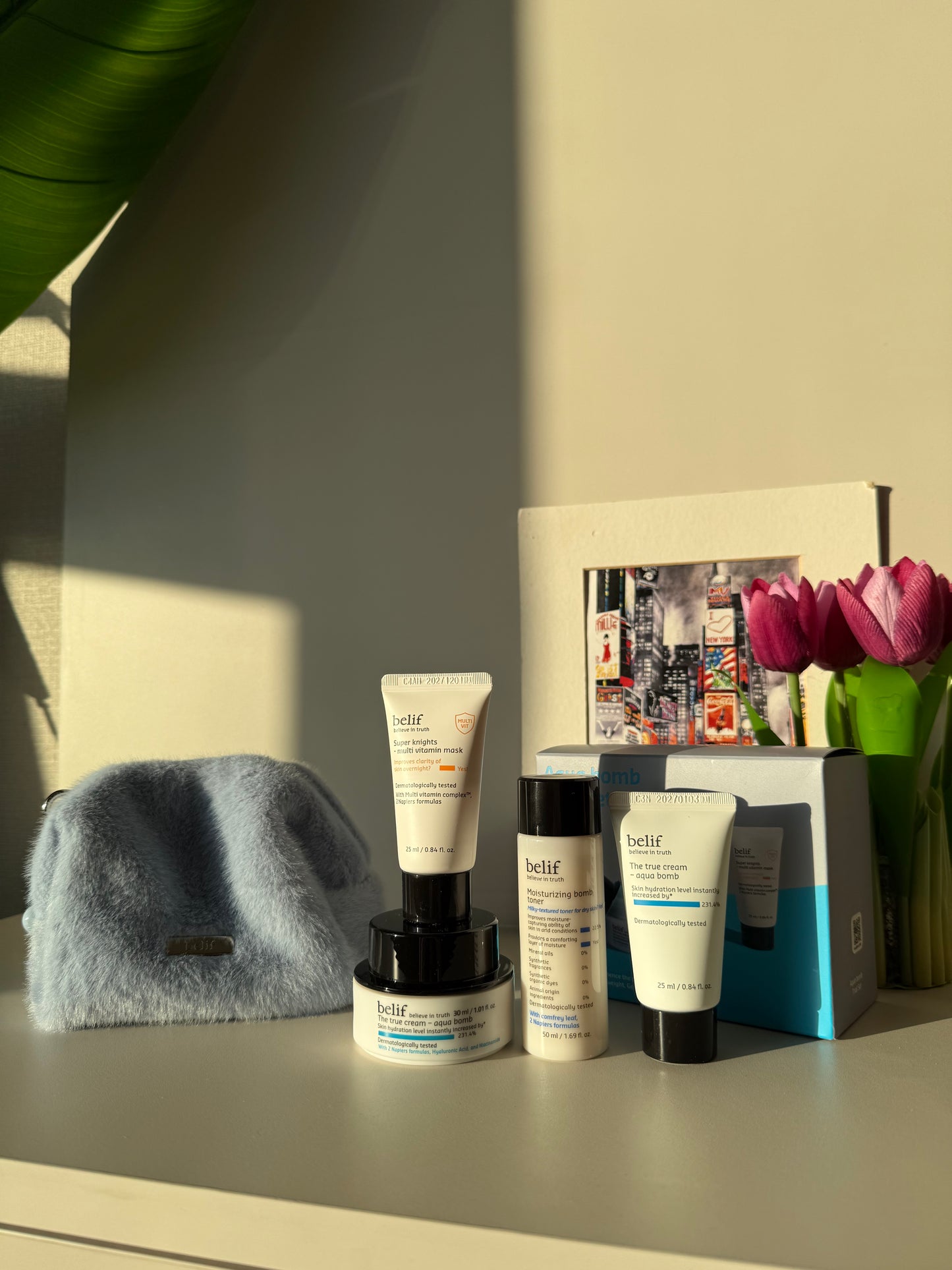 Belif set+pouch+cream (gift)