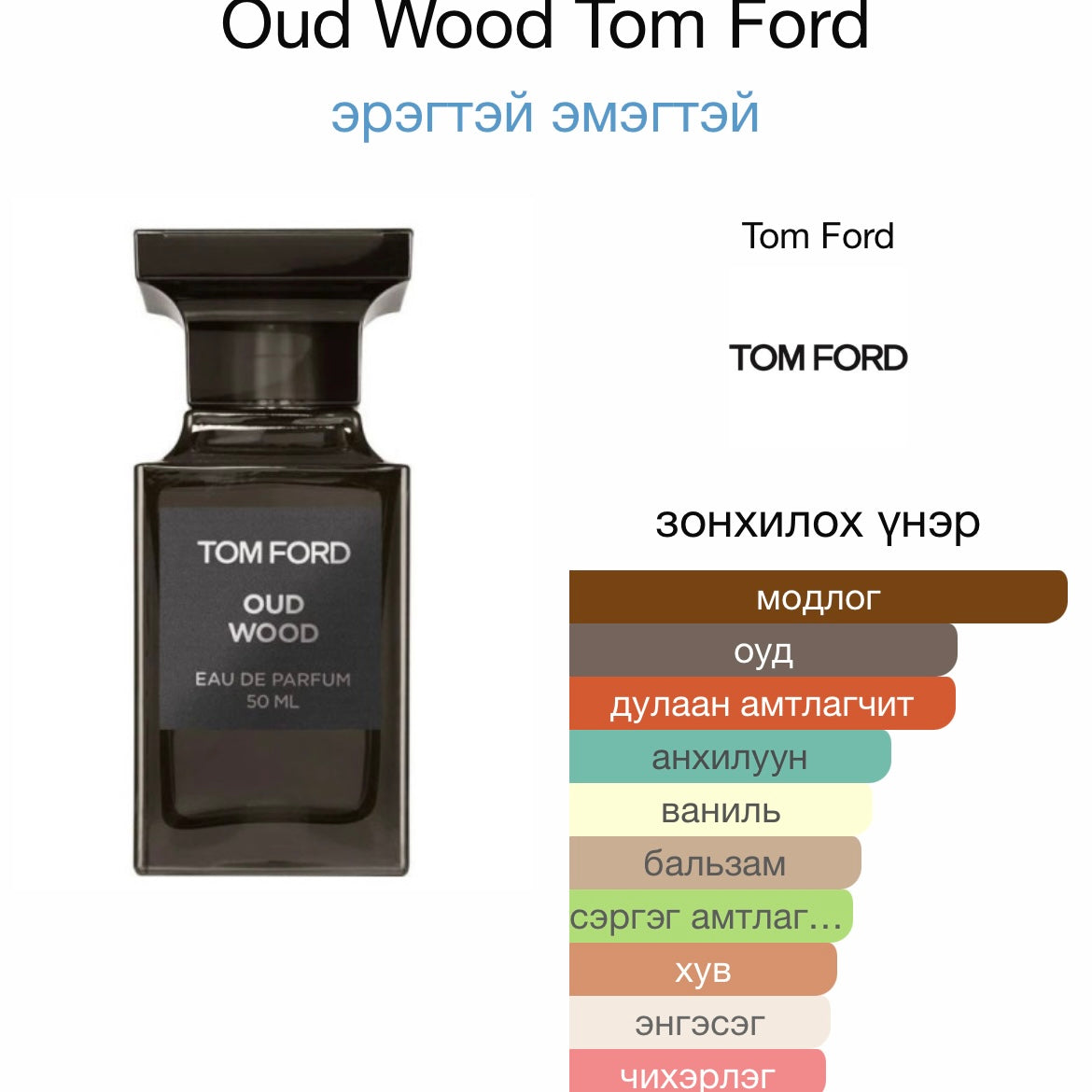 Tom Ford oud wood 4ml