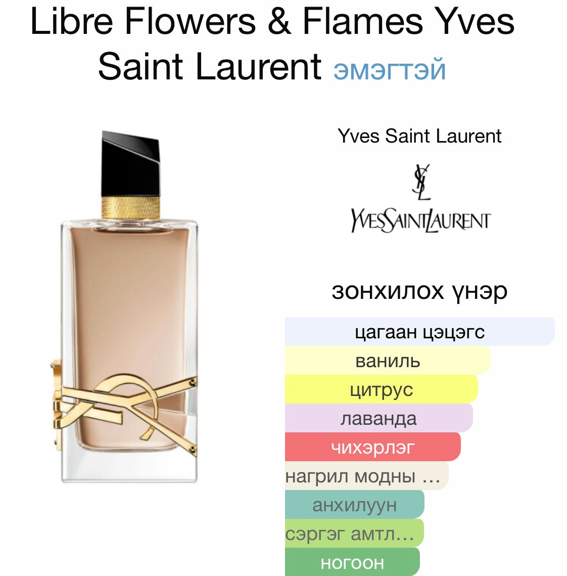 YSL Libre Flowers & Flames EDP Florale 7.5ML