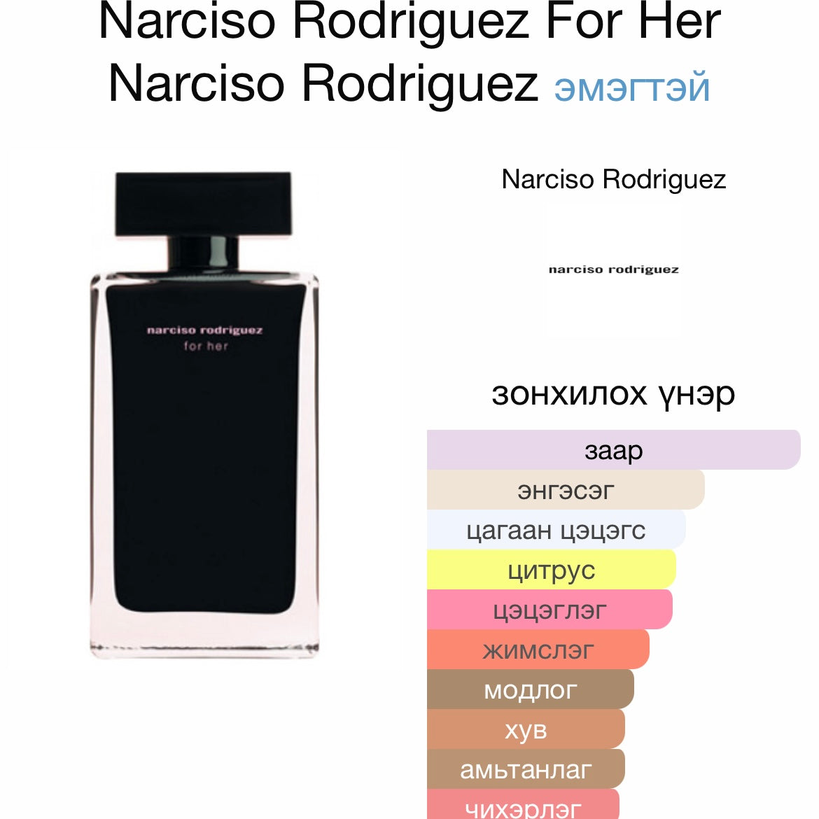 Narciso Rodriguez For Her EDT 7.5ML