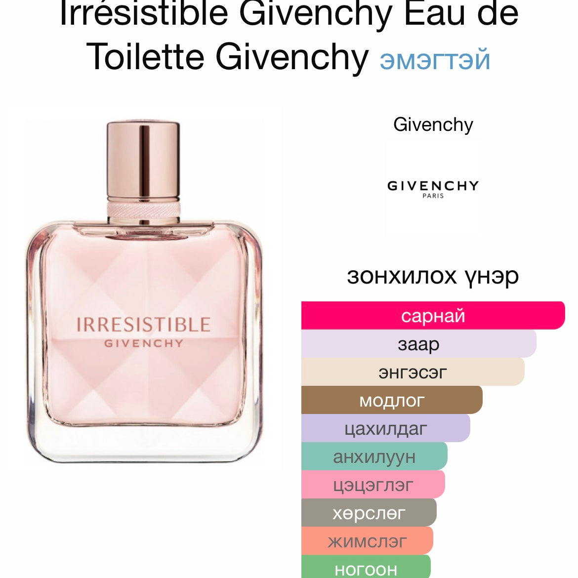 Givenchy Irresistible EDT Fraiche 8ML